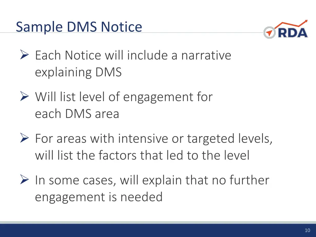 sample dms notice