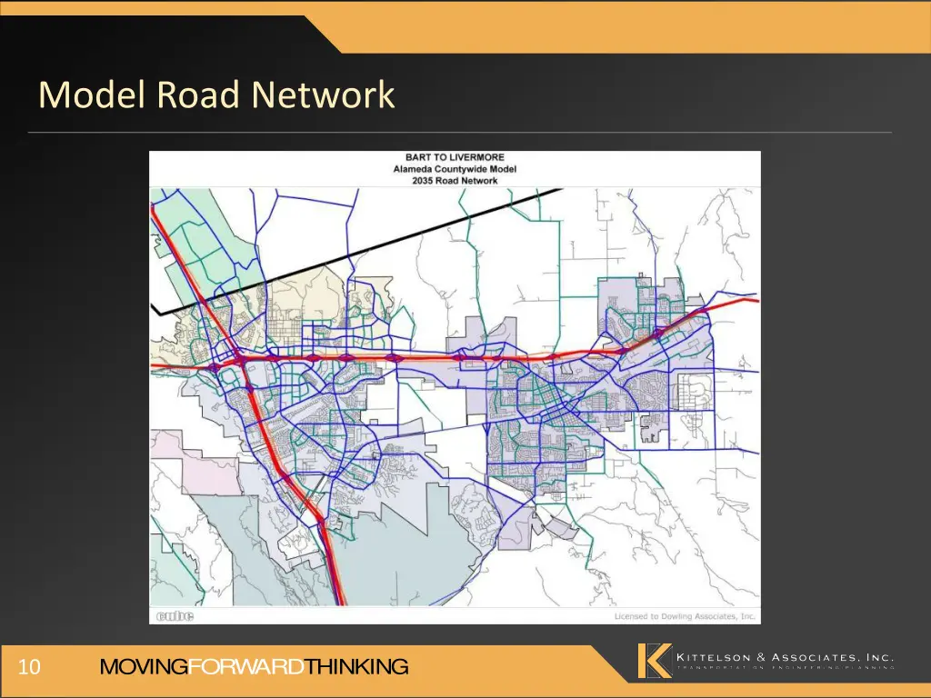 model road network