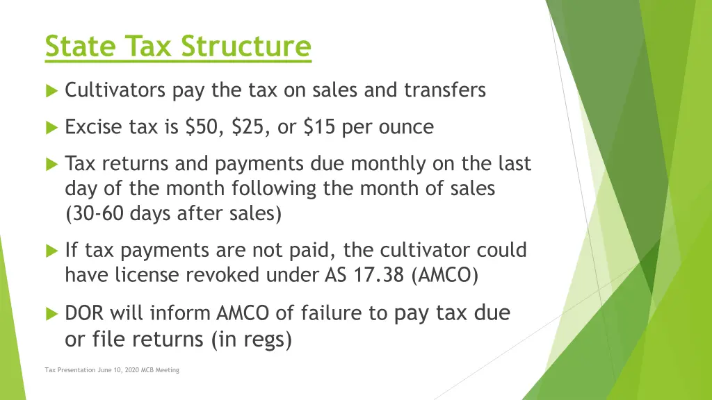 state tax structure