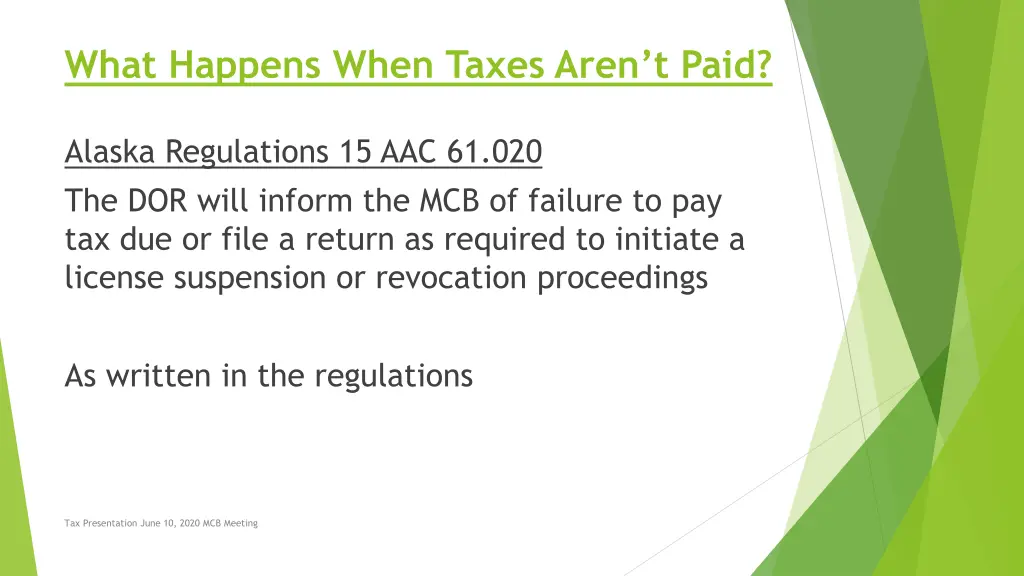 what happens when taxes aren t paid 1