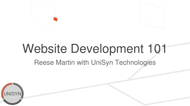 website development 101 reese martin with unisyn