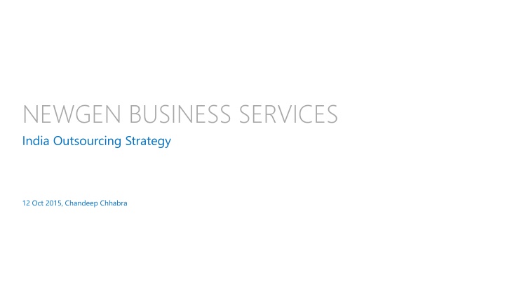 newgen business services india outsourcing