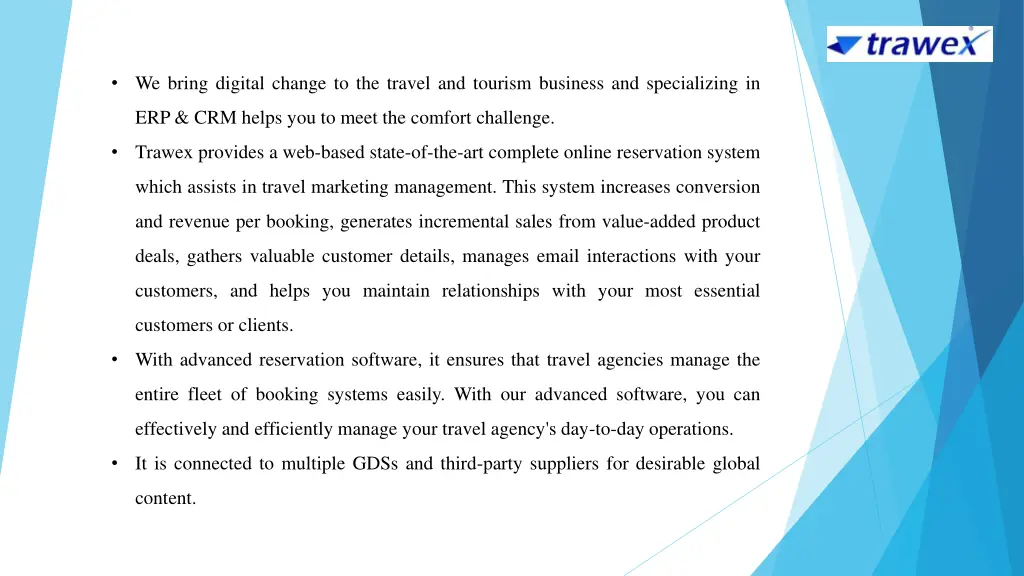 we bring digital change to the travel and tourism