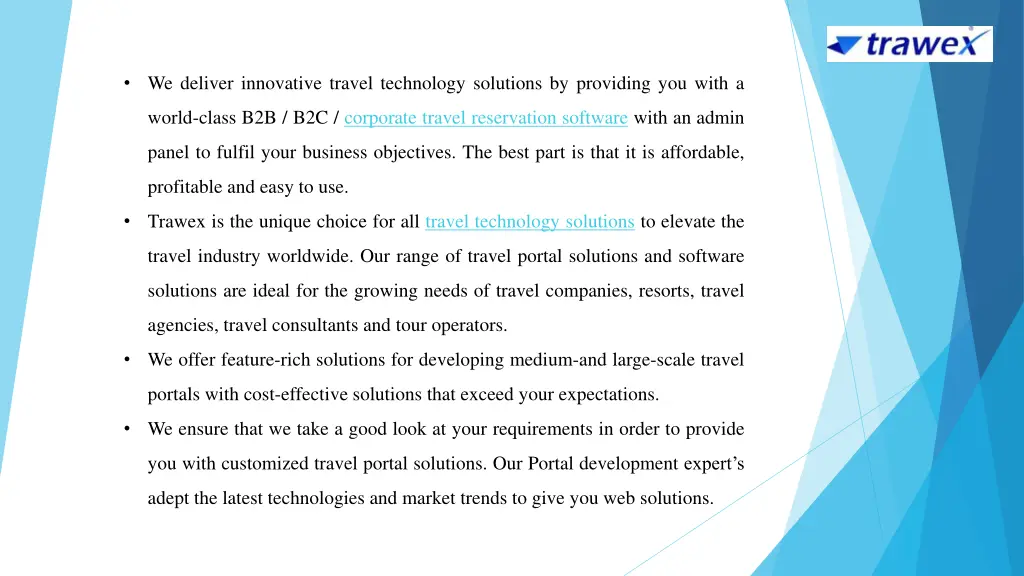 we deliver innovative travel technology solutions
