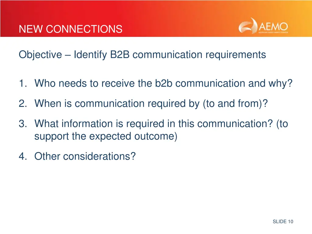 new connections