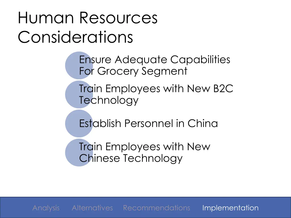 human resources considerations