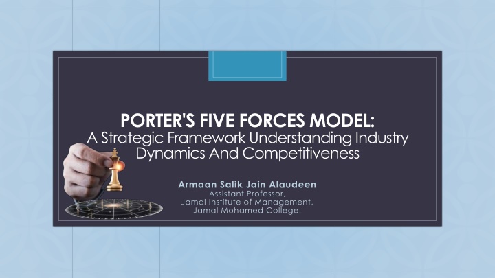 porter s five forces model a strategic framework