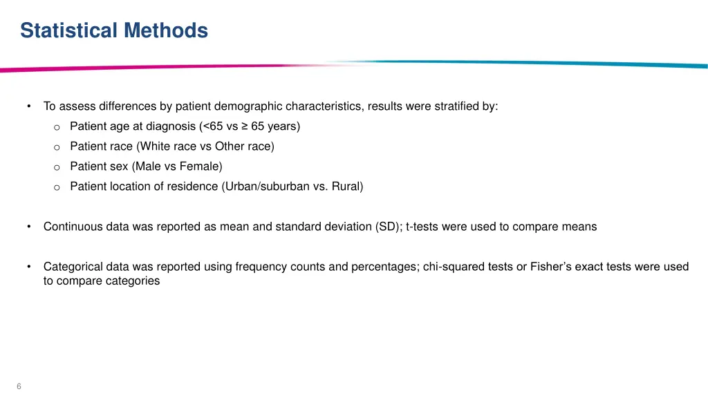 statistical methods