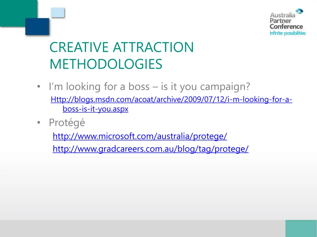 creative attraction methodologies