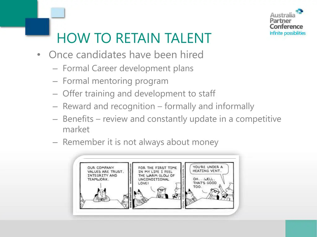 how to retain talent once candidates have been