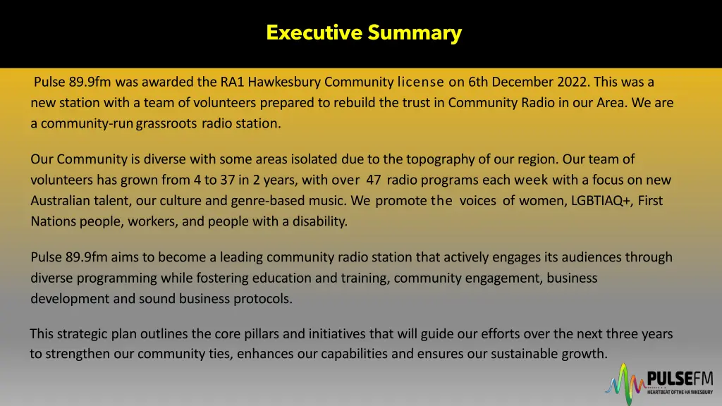 executive summary