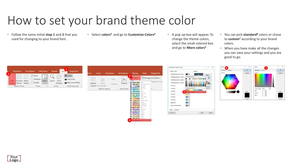 how to set your brand theme color