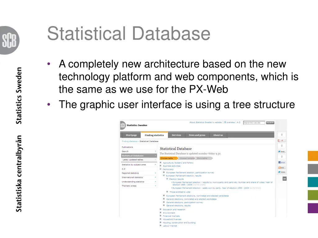 statistical database