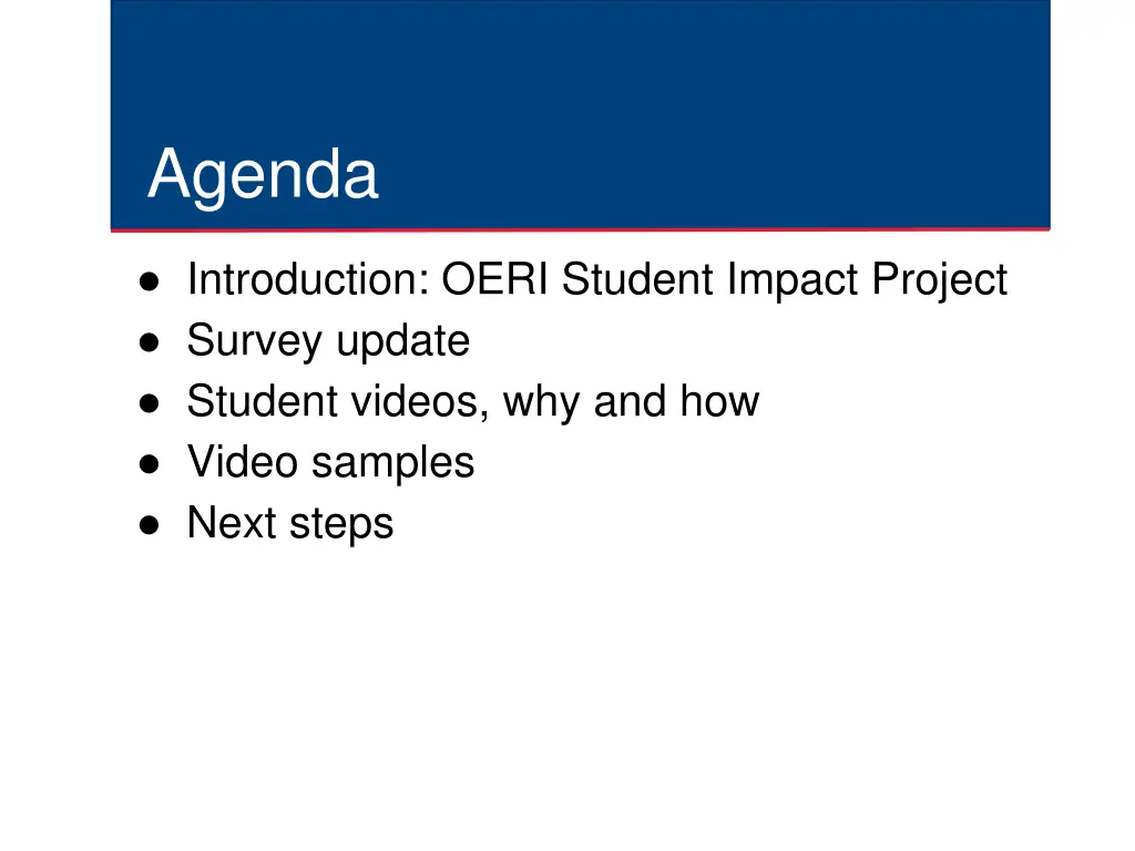 agenda