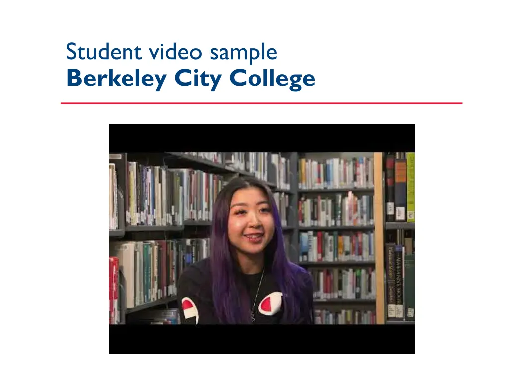 student video sample berkeley city college