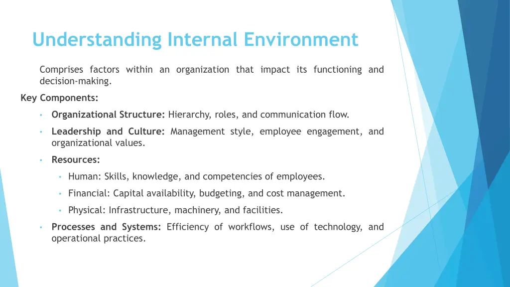 understanding internal environment