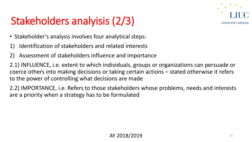 stakeholders stakeholders analyisis 1