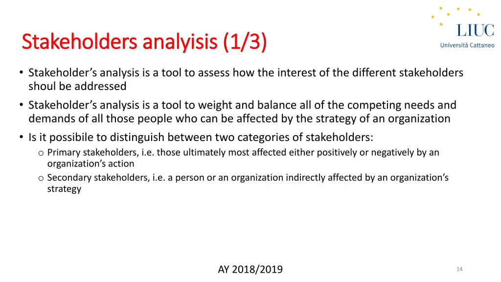 stakeholders stakeholders analyisis