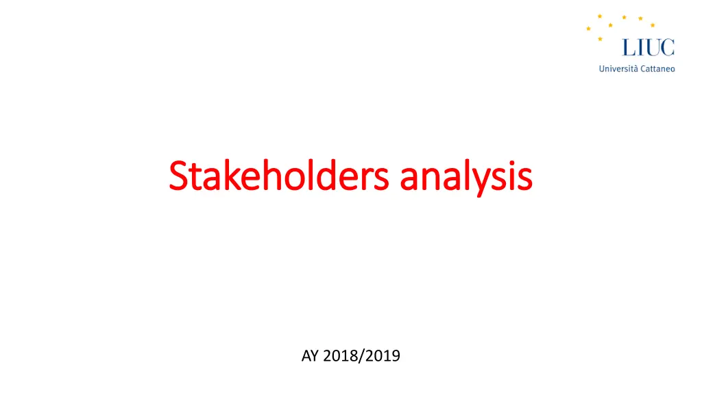 stakeholders stakeholders analysis