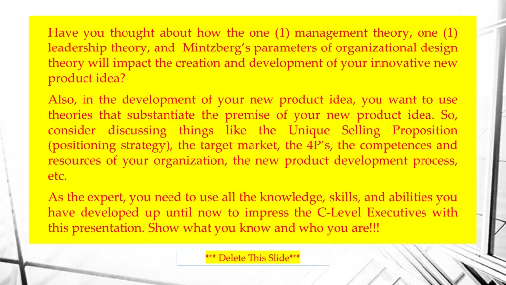 have you thought about how the one 1 management