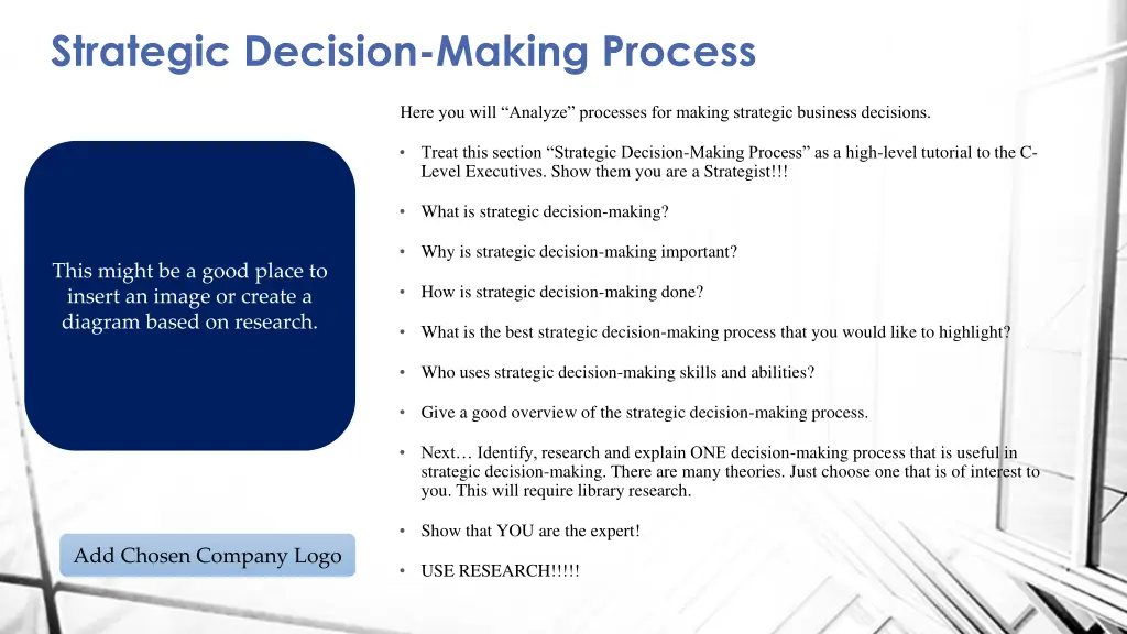 strategic decision making process