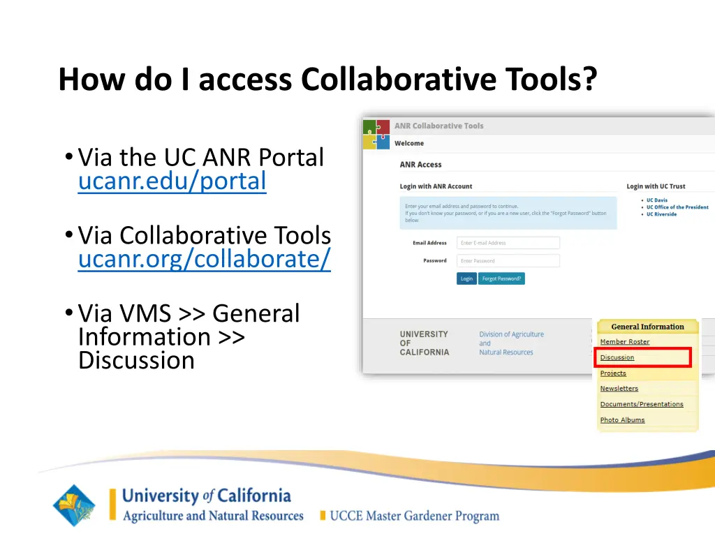 how do i access collaborative tools