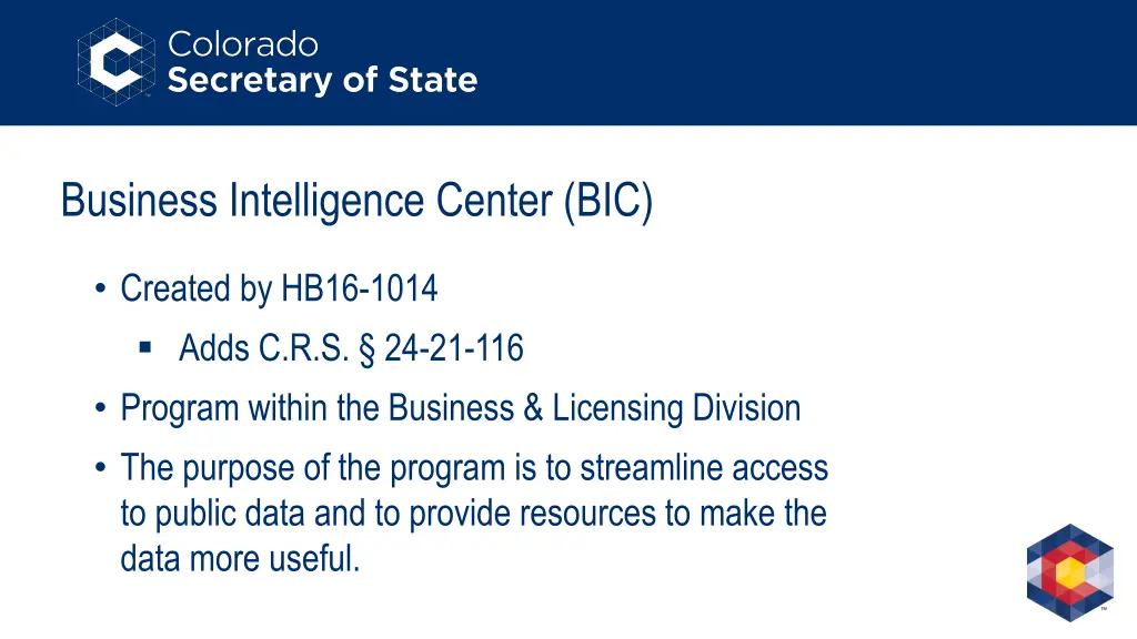 business intelligence center bic