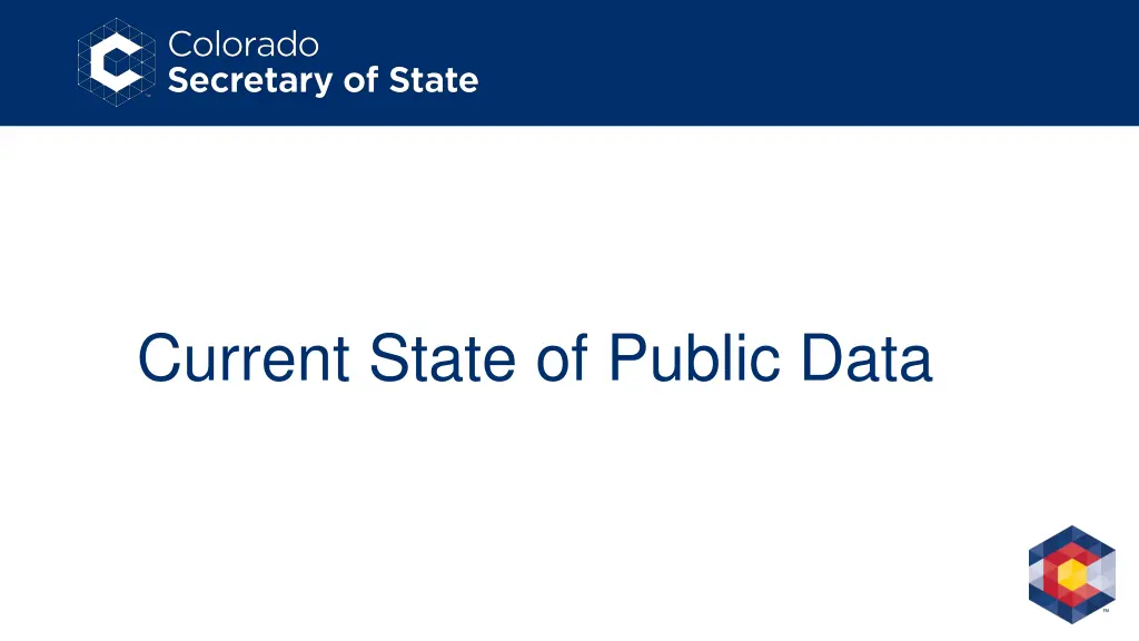 current state of public data