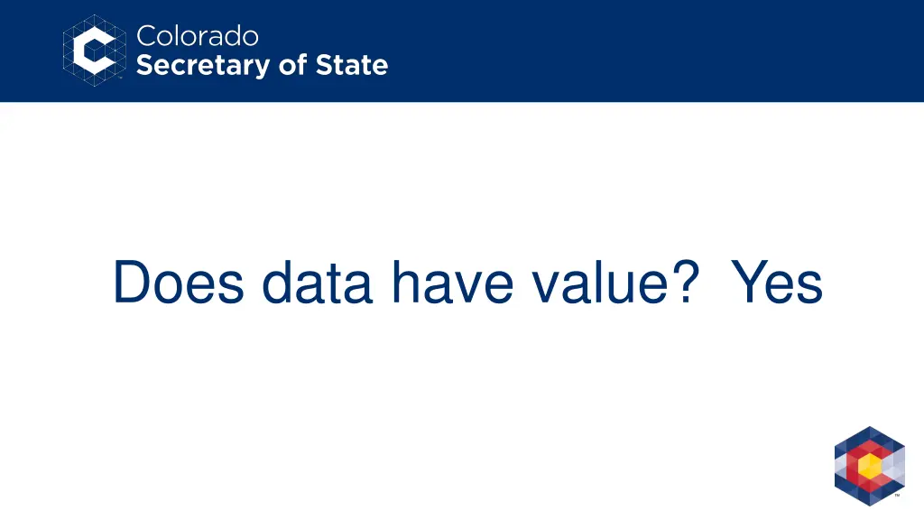 does data have value yes
