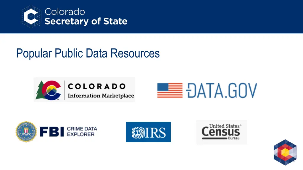 popular public data resources