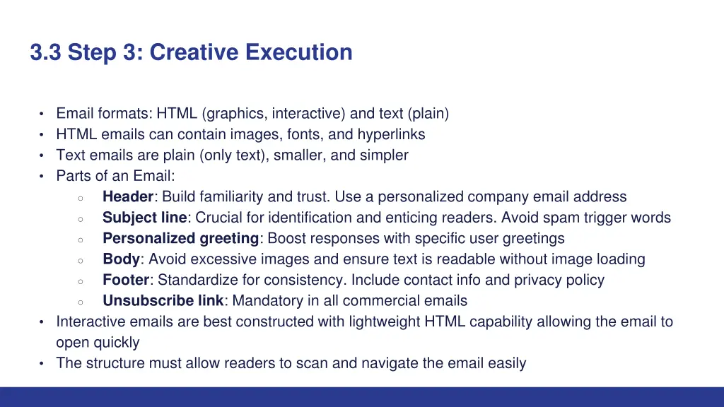 3 3 step 3 creative execution