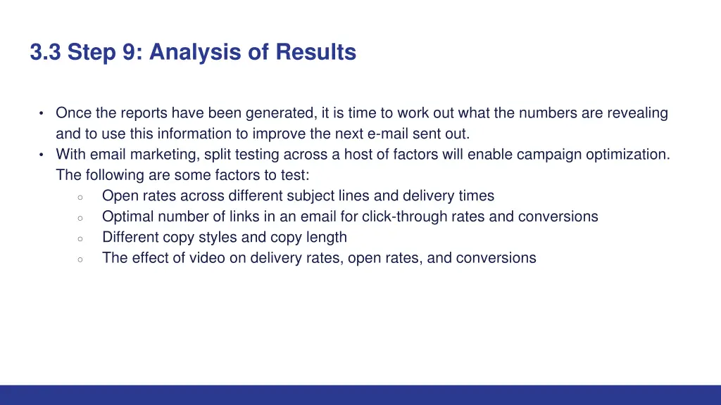 3 3 step 9 analysis of results