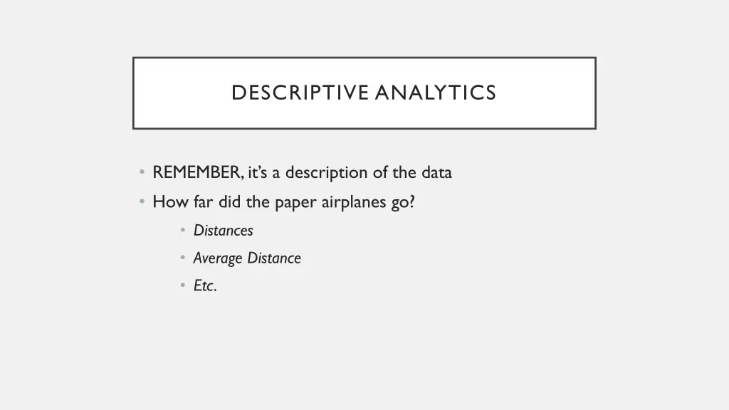descriptive analytics 1