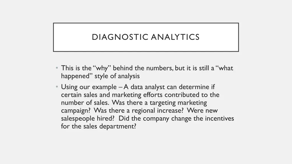 diagnostic analytics