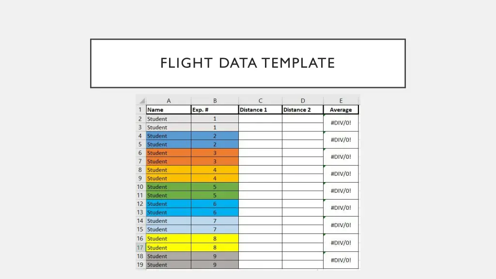 flight data template