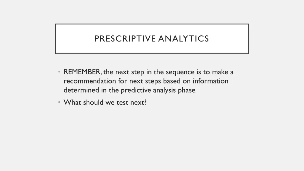 prescriptive analytics 1