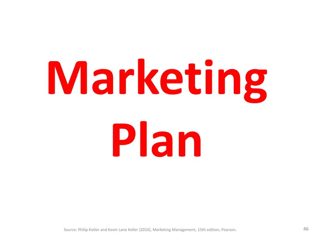marketing plan