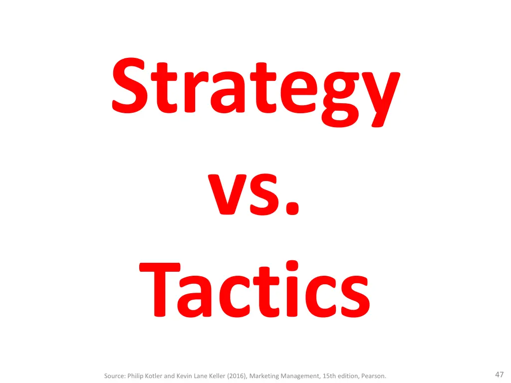 strategy vs tactics