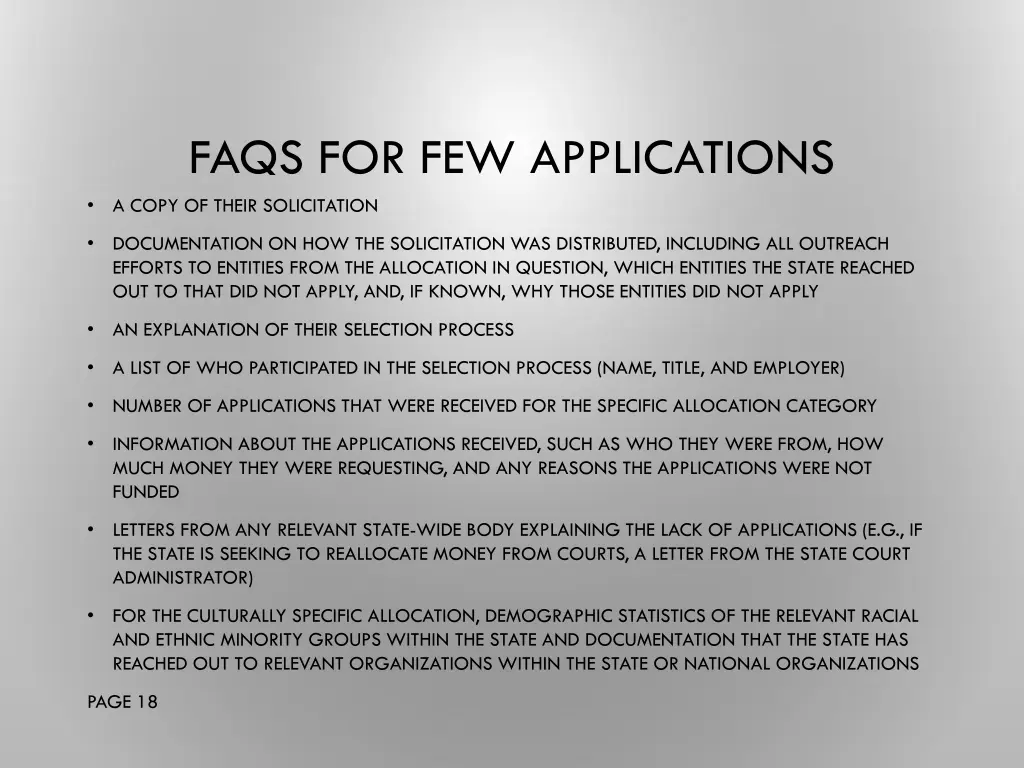 faqs for few applications a copy of their