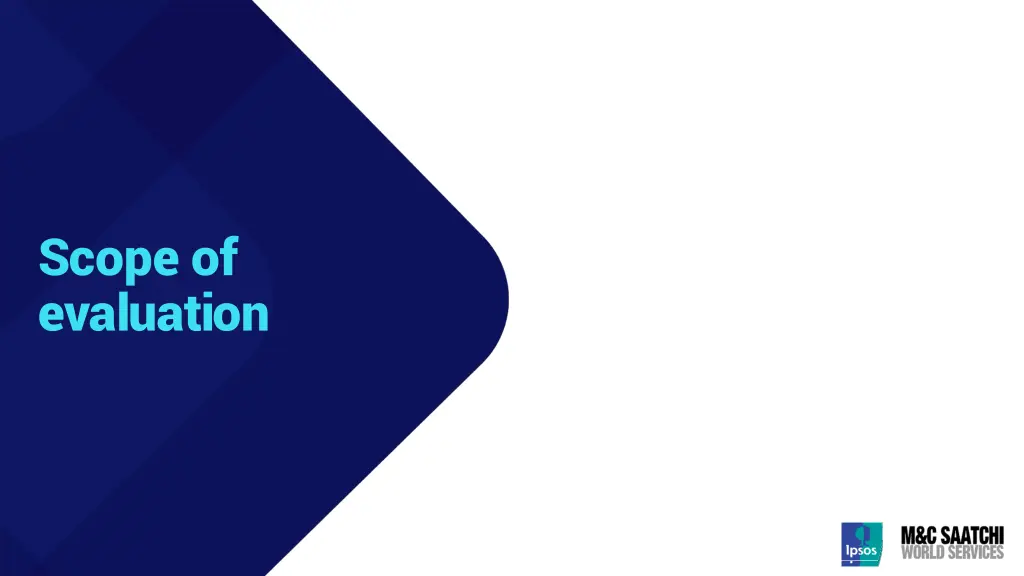 scope of evaluation