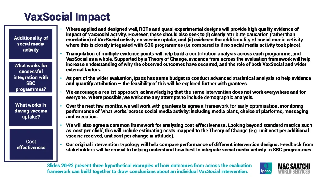 vaxsocial impact where applied and designed well