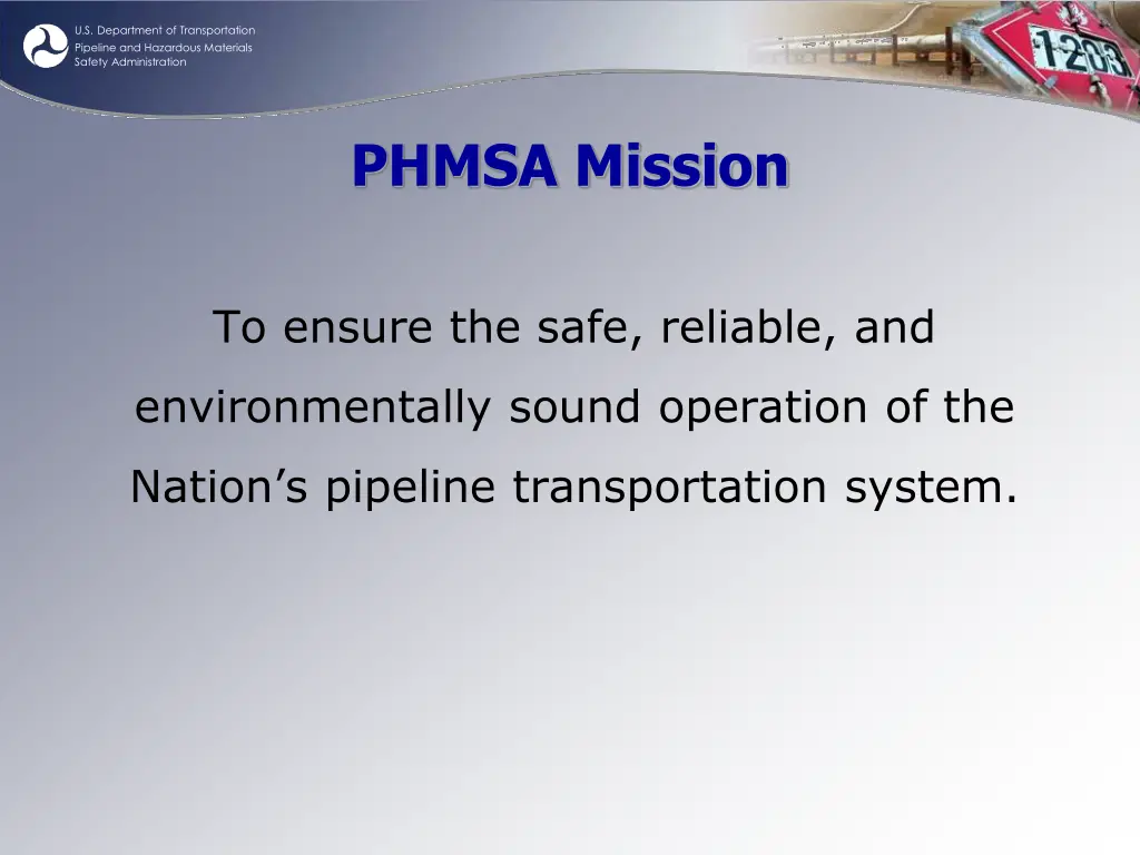 u s department of transportation pipeline 1