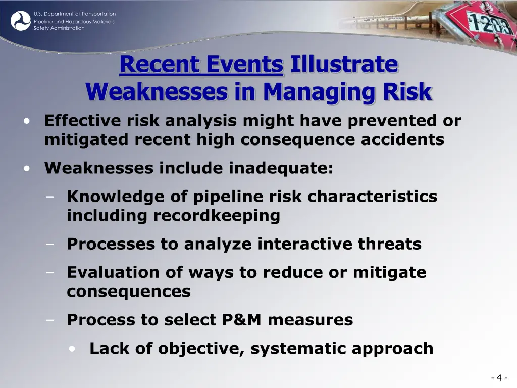 u s department of transportation pipeline 3