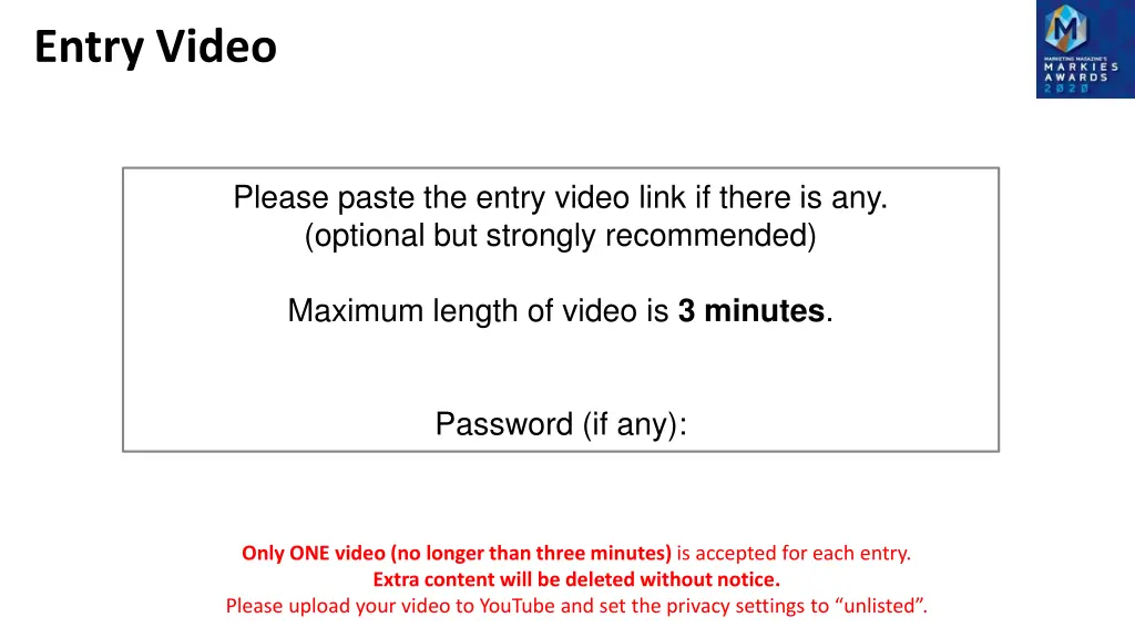 entry video