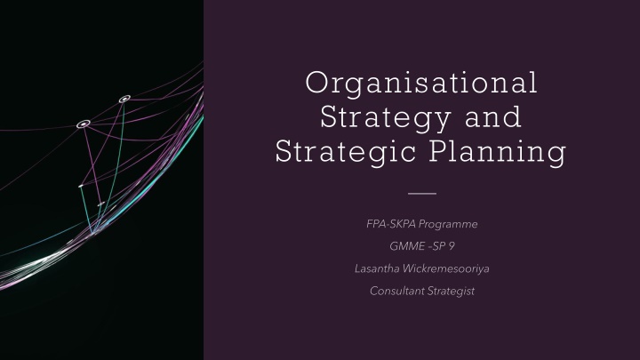 organisational strategy and strategic planning