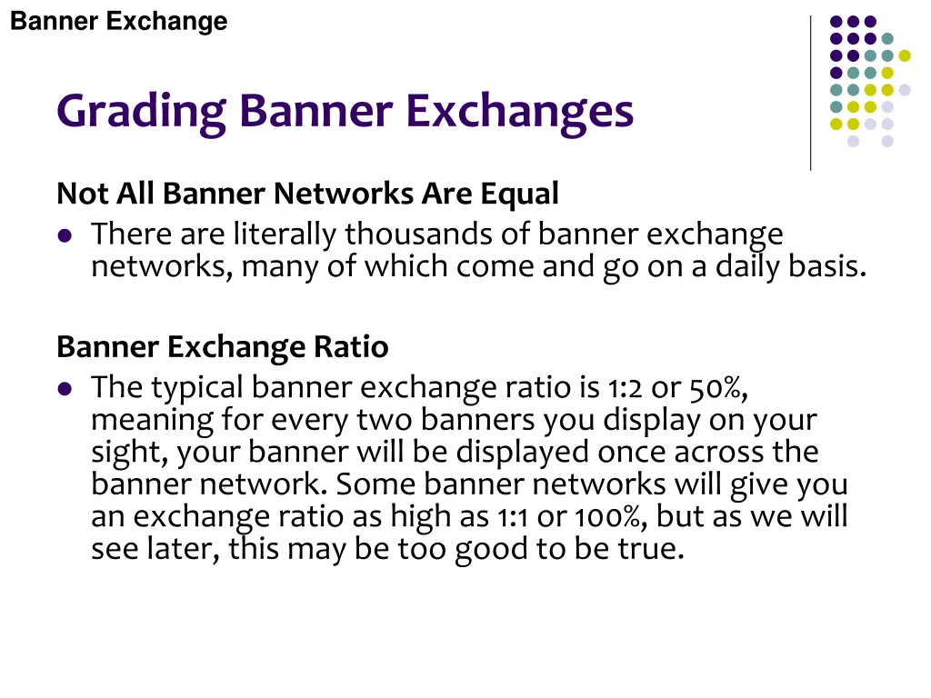 banner exchange 18