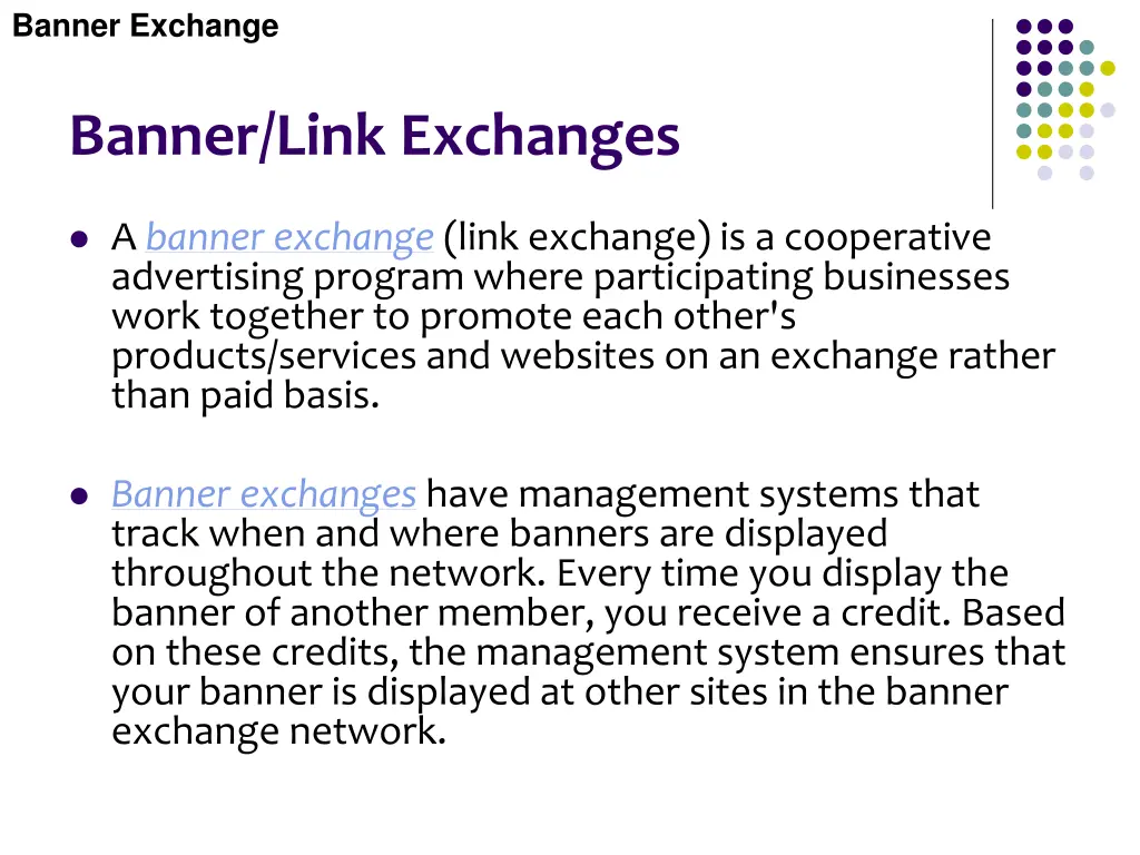 banner exchange 2