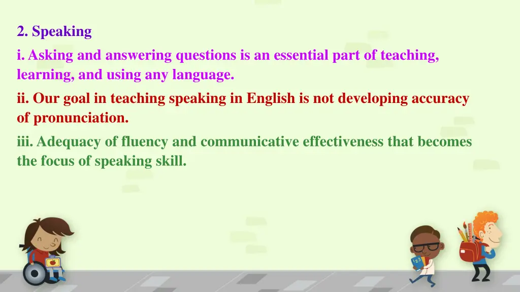 2 speaking i asking and answering questions