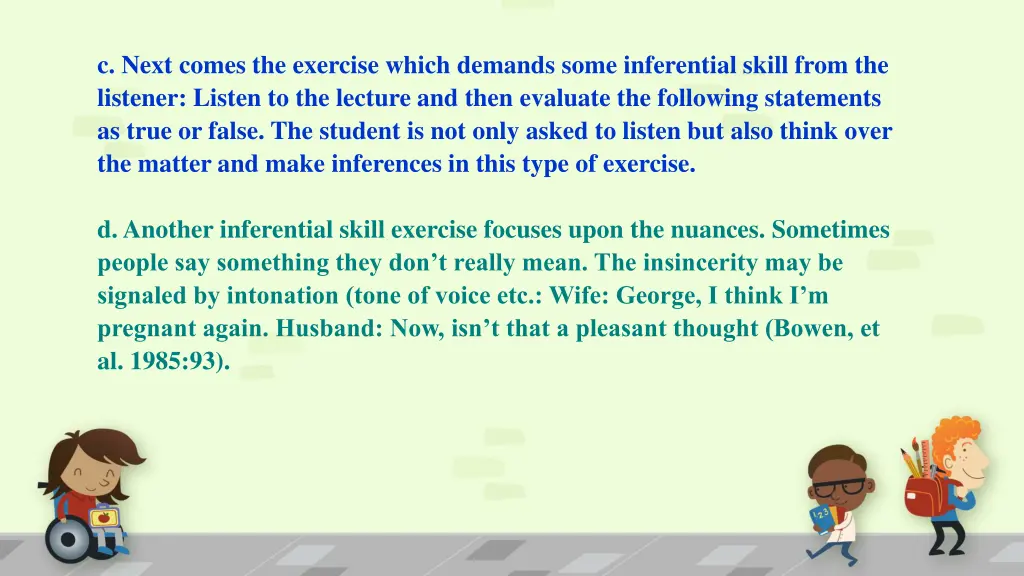 c next comes the exercise which demands some