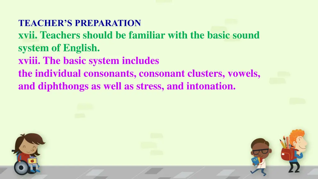 teacher s preparation xvii teachers should